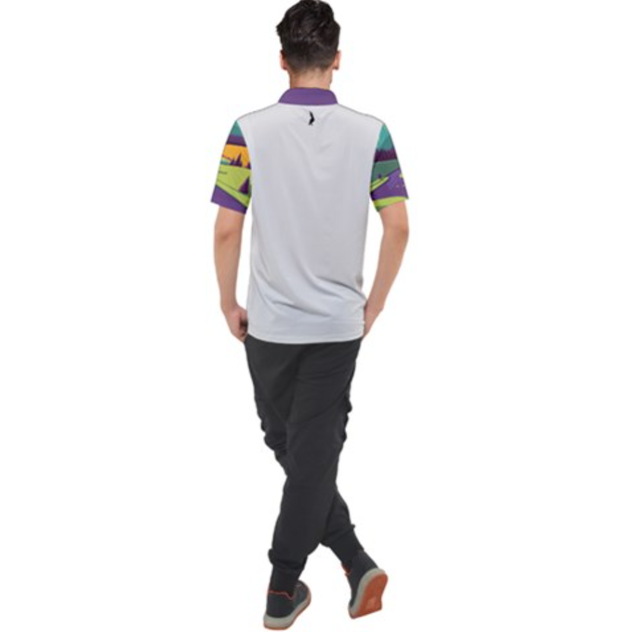 Sleeve Purple Road Polo