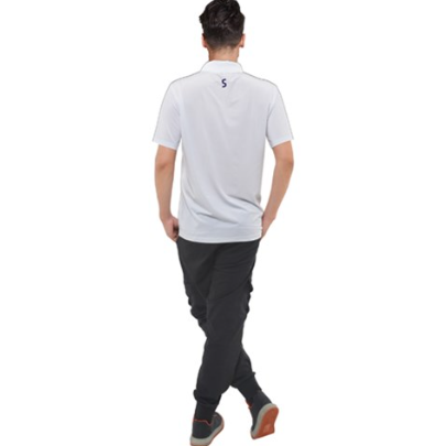 Highlight Polo in silver/white