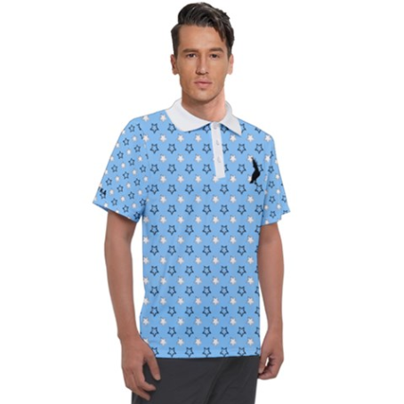 Bold-Star Polo in Pale Blue