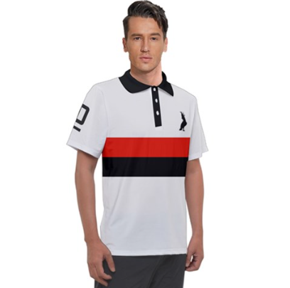 Club Polo in black/red