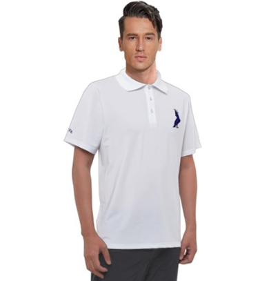 Highlight Polo in silver/white
