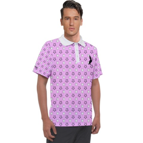 Bold-Star Polo in Pale Pink