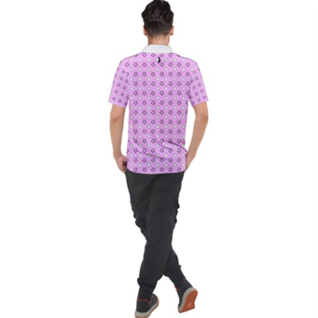 Bold-Star Polo in Pale Pink