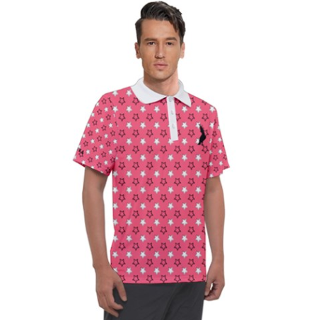 Bold-Star Polo in Peach
